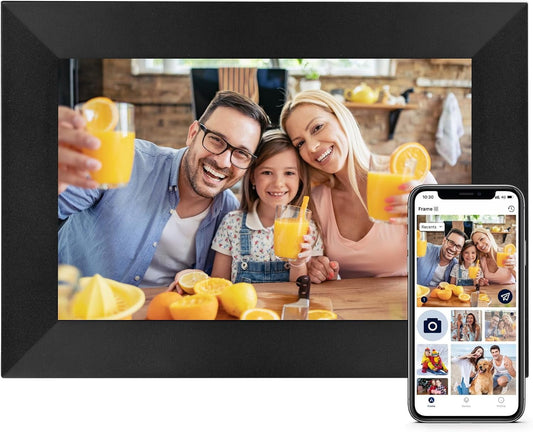 Bestski Digital Picture Frame 8 Inch WiFi Digital Photo Frame IPS HD Touch Screen, Smart Cloud Photo Frame with 16GB Storage Share Photos and Videos Via AiMOR App Anytime Anywhere