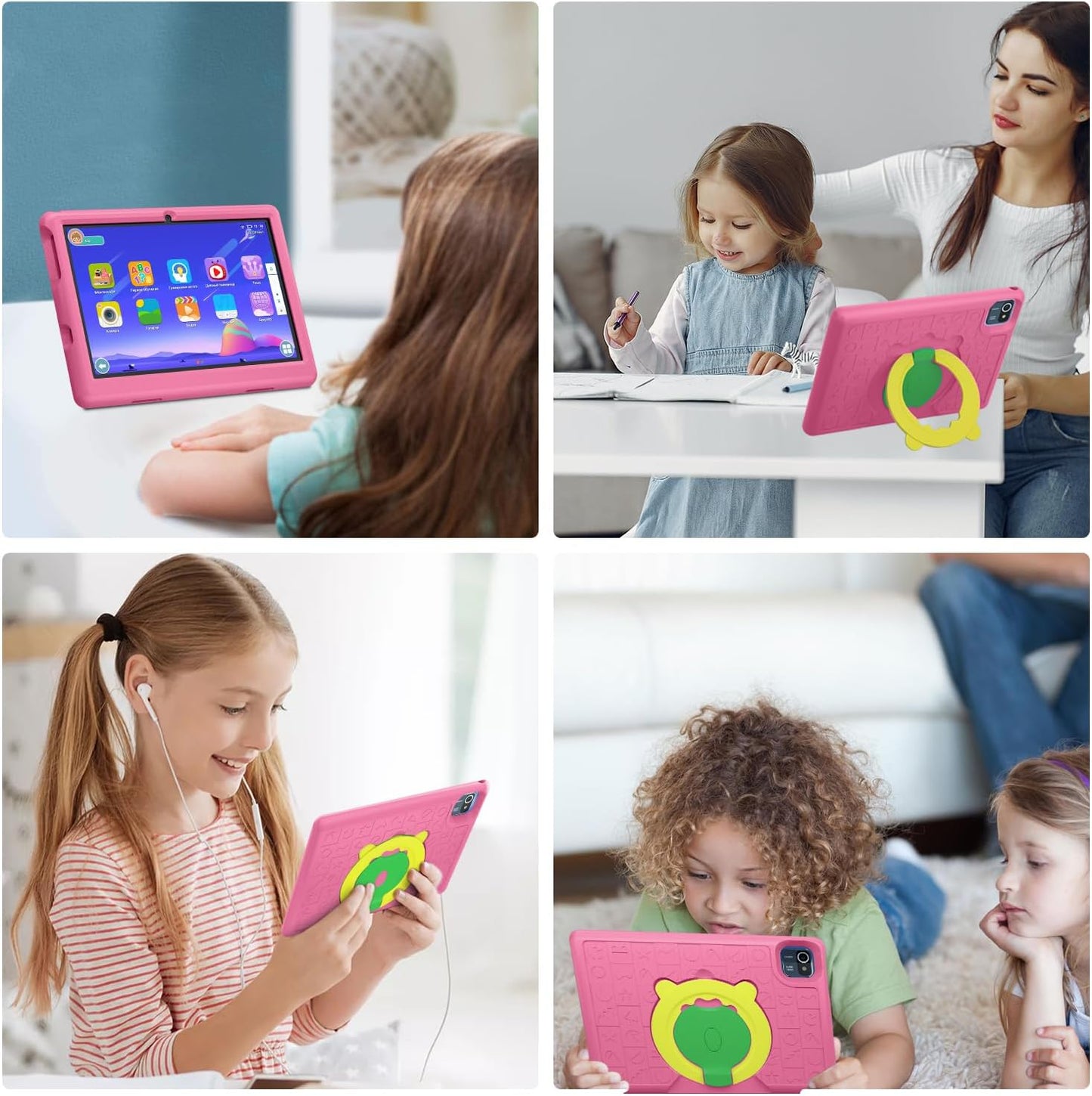 AEEZO Tablet for Kids 10" Android 12 Kids Tablet with 2GB RAM, 32 GB ROM, Dual Camera, Bluetooth, 5000mAh Battery